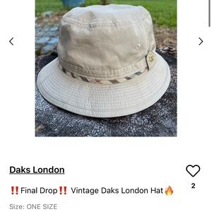 Vintage 1976 Daks London bucket hat